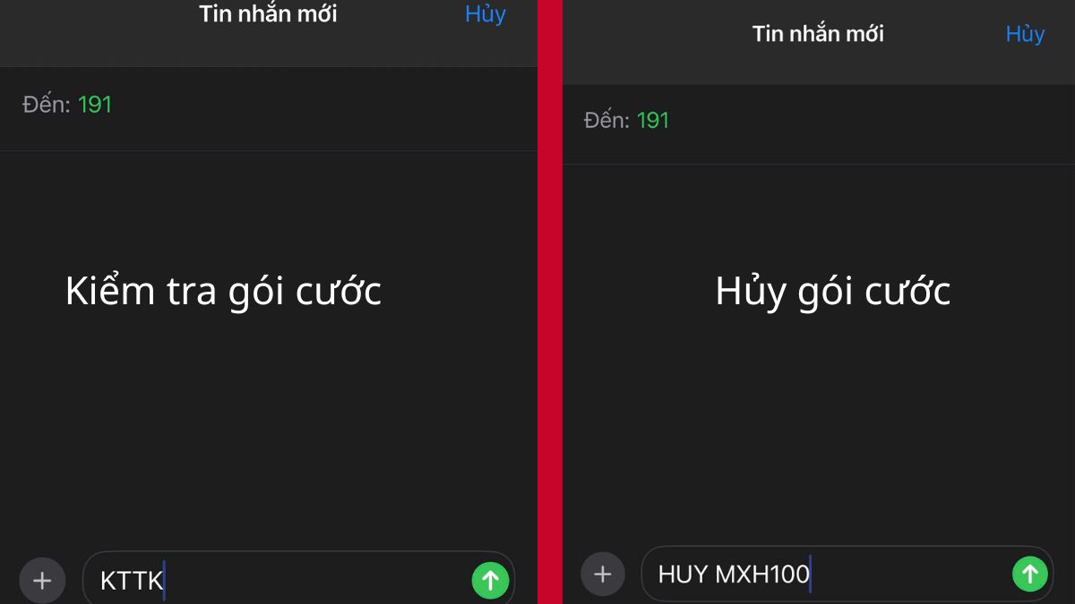Cách kiểm tra và huỷ gói MXH100 viettel
