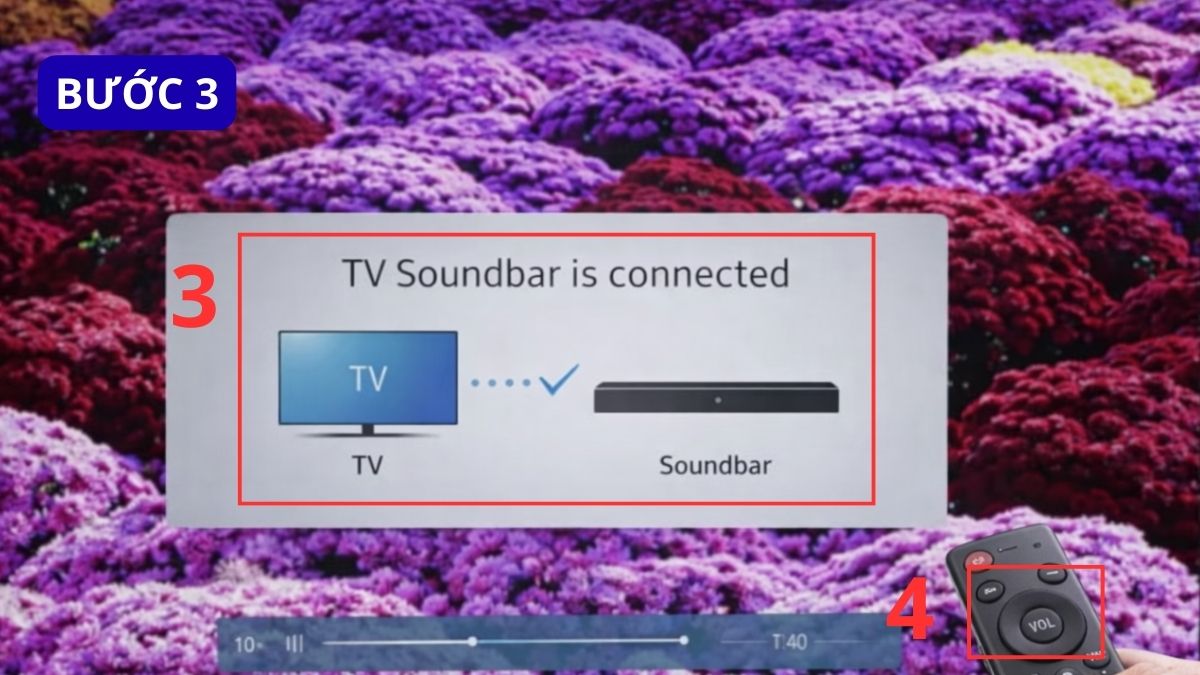 hướng dẫn sử dụng cách Kết nối loa thanh Samsung T420 với TV qua SoundConnect bước 3