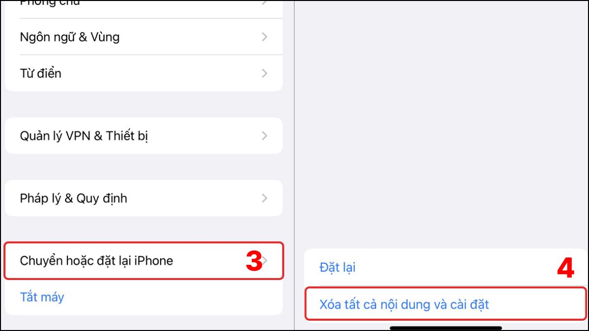Cách khắc phục iPhone 13 Pro Max bị chớp màn hình tắt app chạy ngầm khôi phục cài đặt gốc bước 2