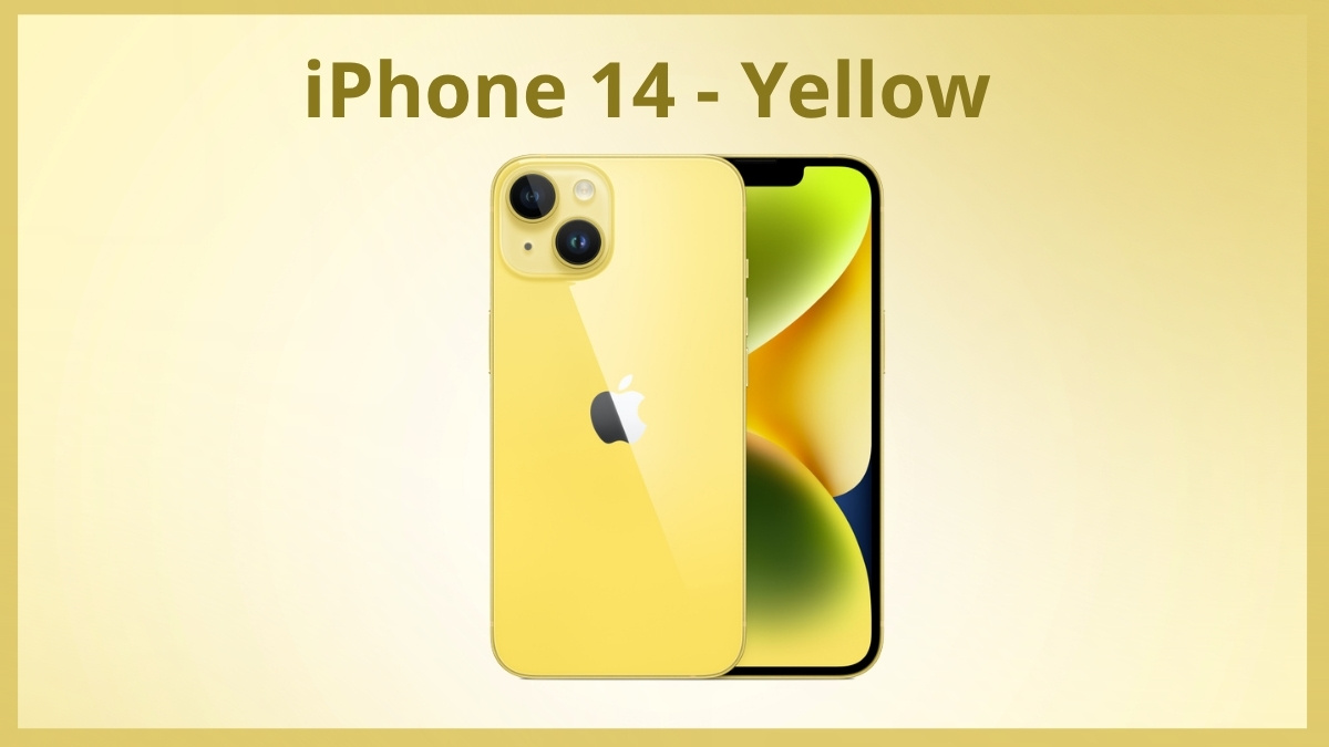 điện thoại iphone 14 có mấy màu vàng