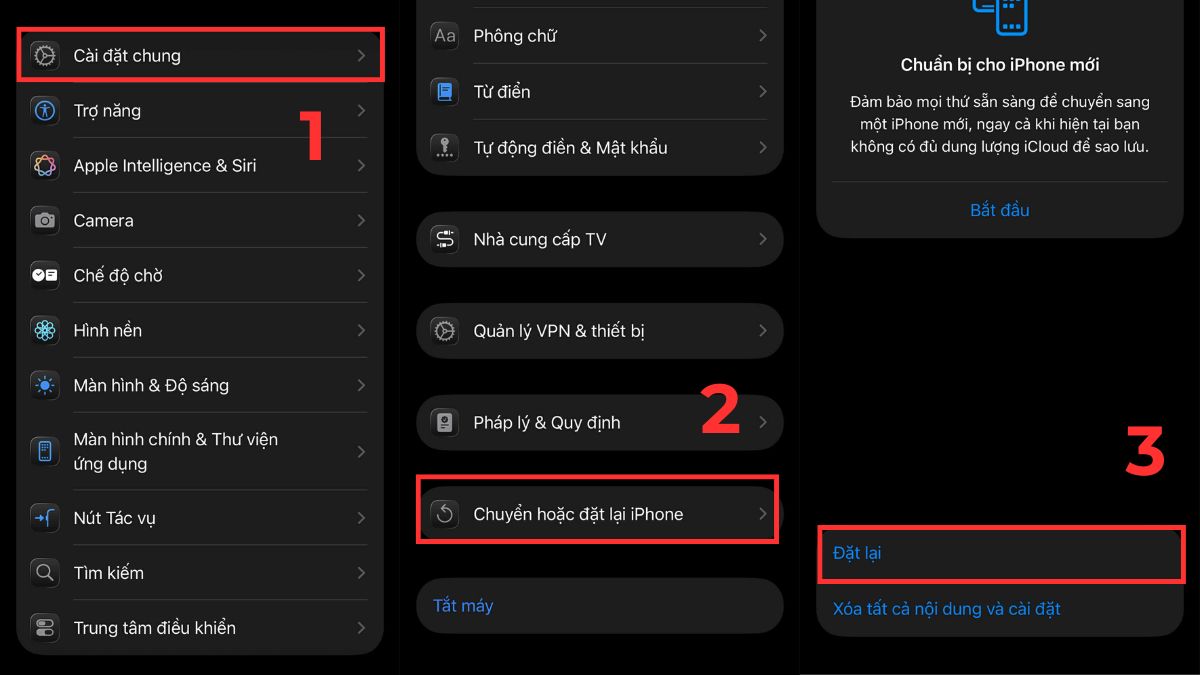 Cách khắc phục iPhone báo cuộc gọi bị hủy cài đặt lại mạng