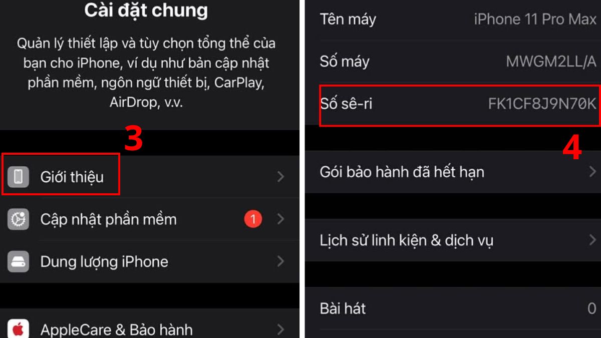 Cách kiểm tra iPhone cũ có bảo hành không bước 2