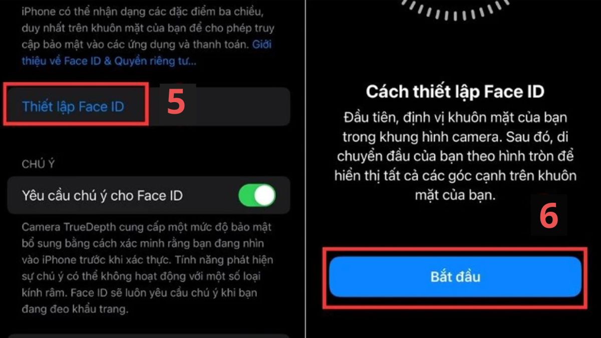 Cách khắc phục lỗi iPhone mất Face ID đặt lại bước 3