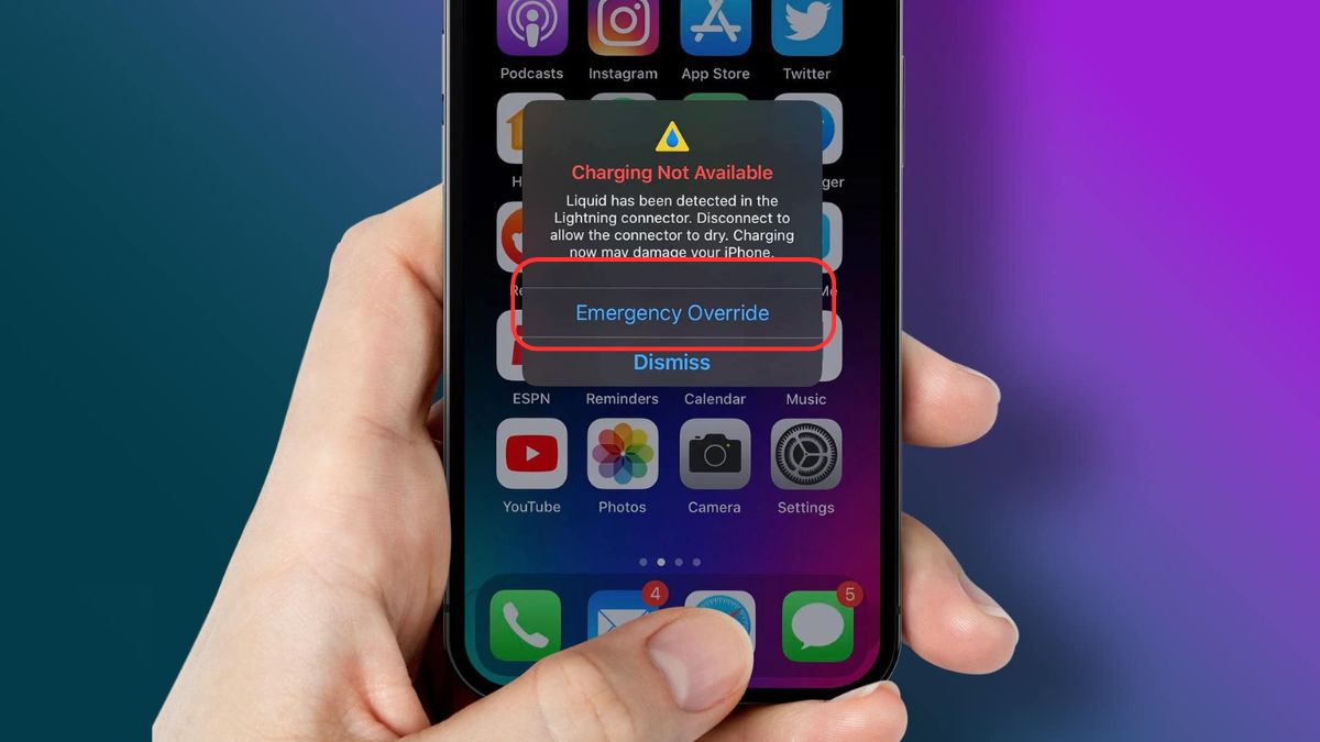 Cách khắc phục lỗi iphone phát hiện chất lỏng sạc ghi đè