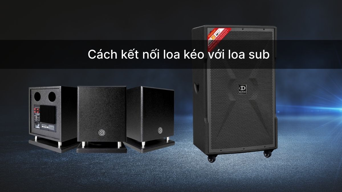 Cách kết nối loa kéo với loa sub đúng chuẩn kỹ thuật