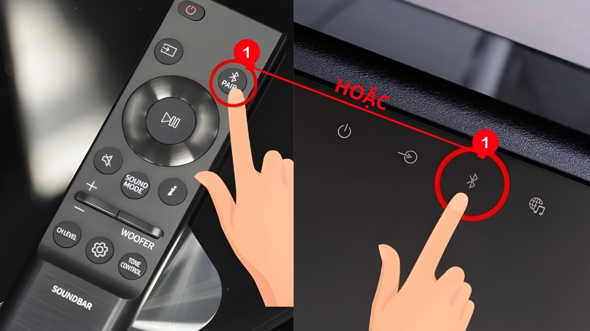 cách Kết nối loa soundbar với máy tính laptop bằng Bluetooth bước 1