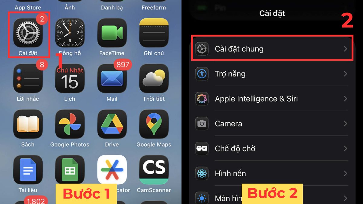 Cách sửa lỗi không chỉnh được thời gian khóa màn hình iPhone cập nhật phần mềm bước 1
