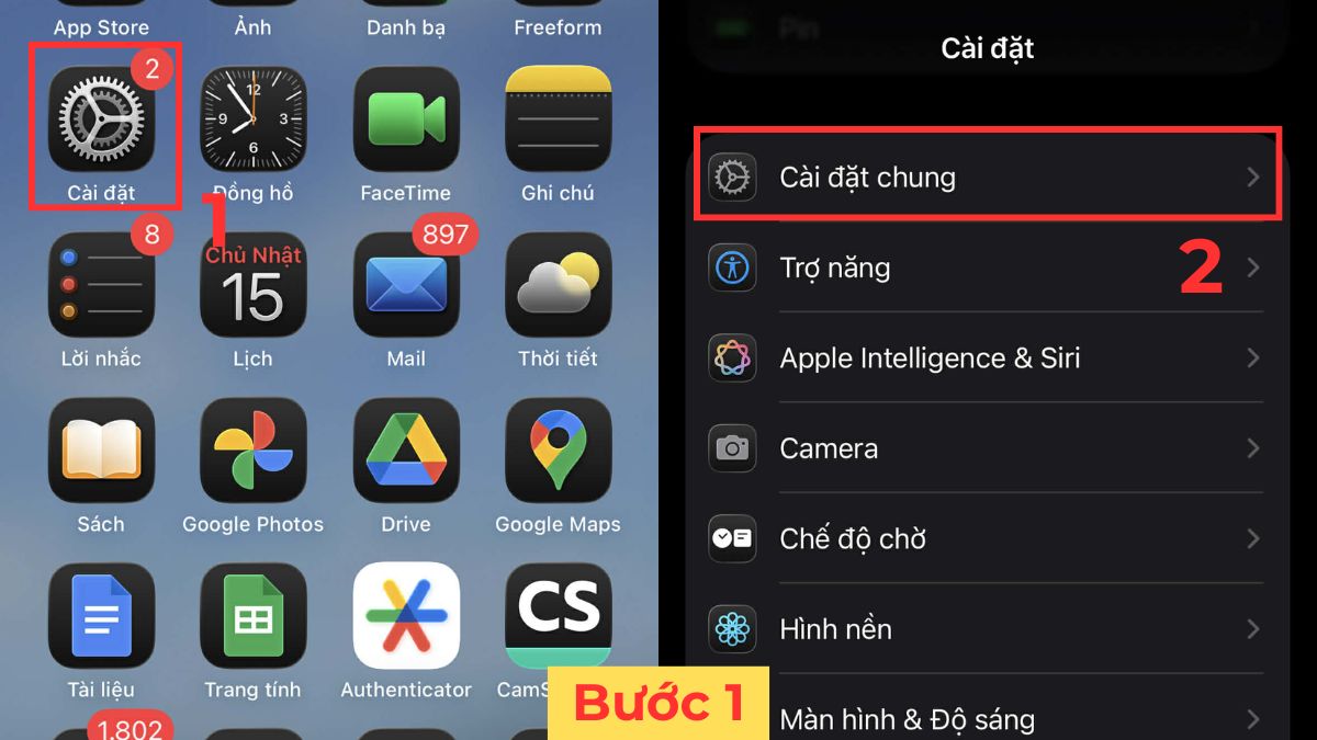cách sửa lỗi không chỉnh được thời gian khóa màn hình iphone Kiểm tra cài đặt VPN bước 1