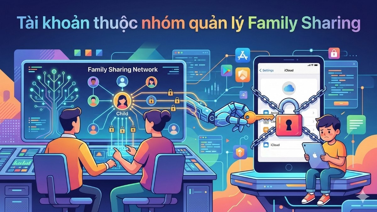 iphone Không đăng xuất được iCloud do bị giới hạn quyền quản lý