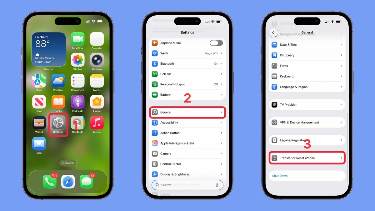 Cách khắc phục không đăng xuất được iCloud khôi phục cài đặt gốc bước 3