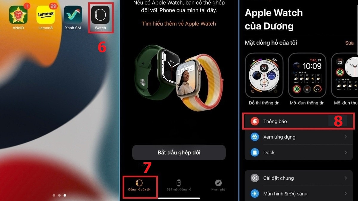Cách khắc phục không tìm thấy Zalo trên Apple Watch bước 2-1