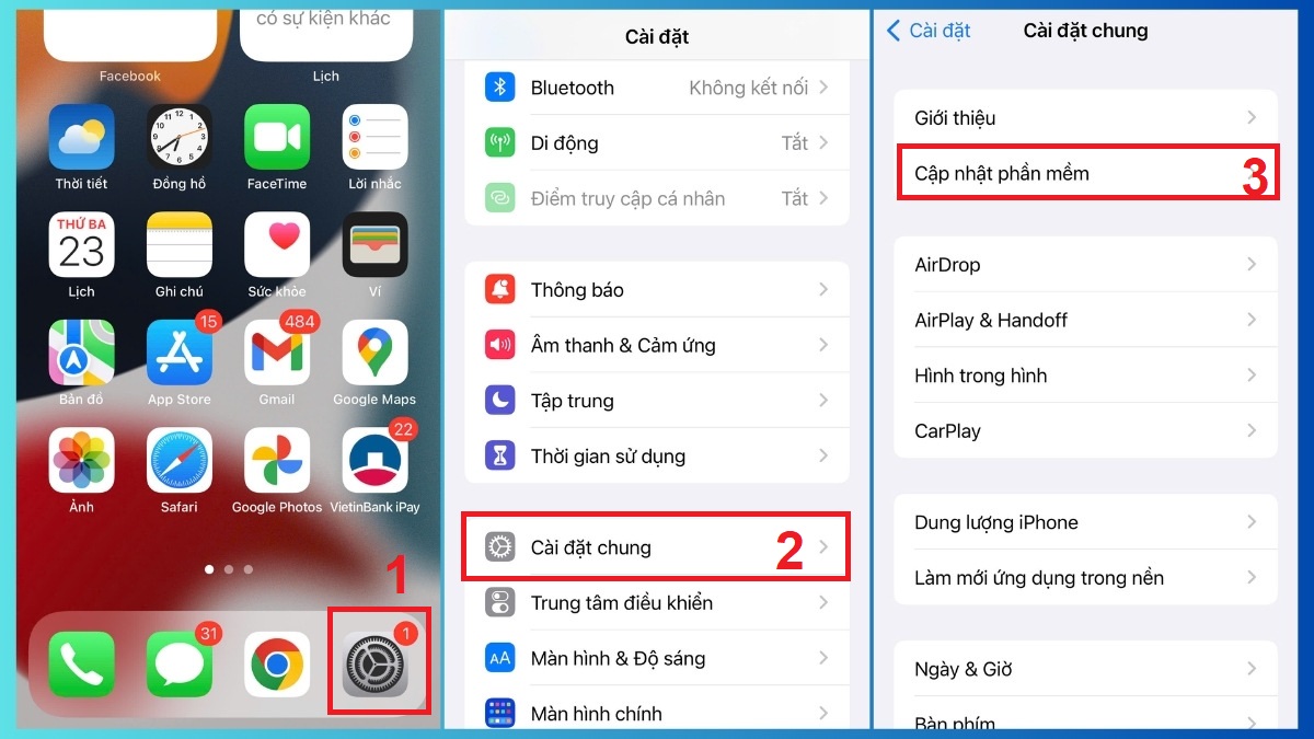 Cách khắc phục không tìm thấy Zalo trên Apple Watch cập nhật phần mềm bước 2