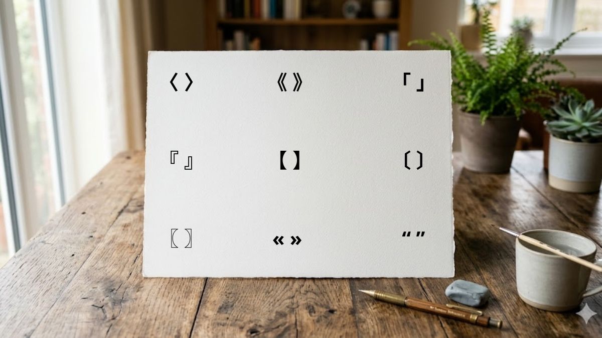 Kí tự đặc biệt ngoặc trên dưới đơn/kép