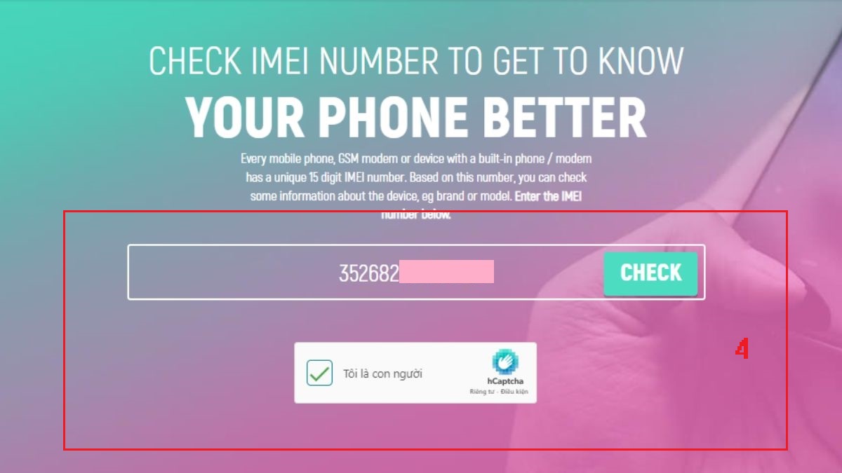 Cách Kiểm tra ngày kích hoạt iPhone bằng IMEI bước 2