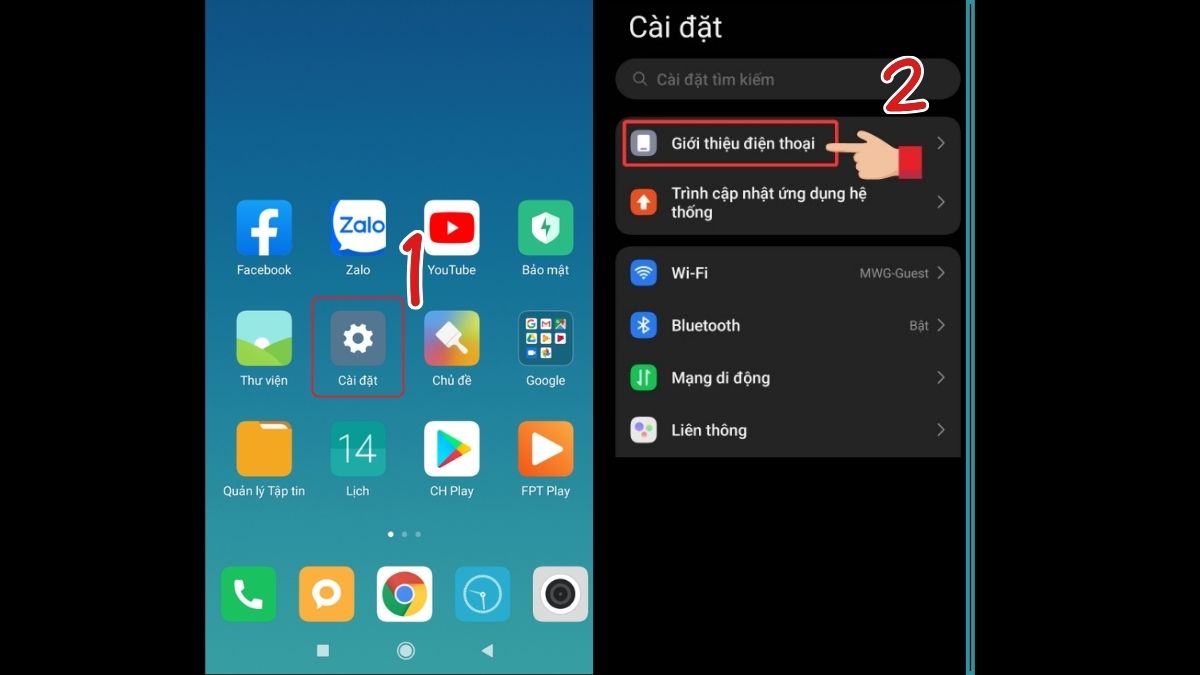 Hướng dẫn cách lấy mã IMEI kiểm tra ngày kích hoạt  trên điện thoại Xiaomi bước 1