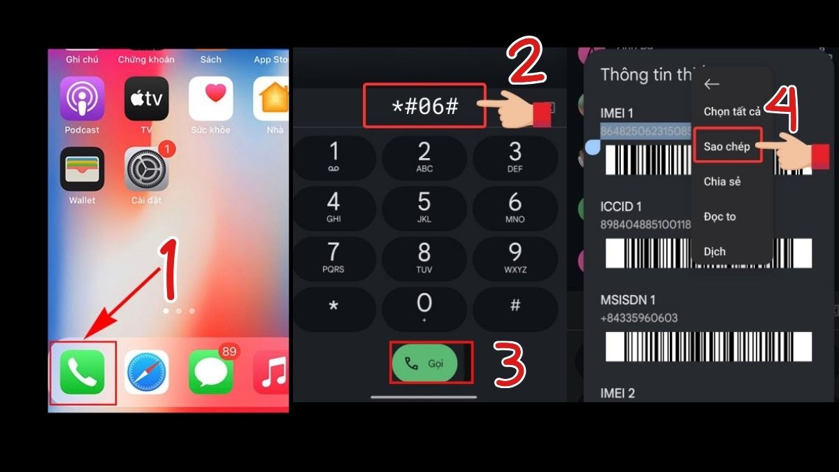 Hướng dẫn cách lấy mã IMEI kiểm tra ngày kích hoạt  trên điện thoại Xiaomi bằng cú pháp