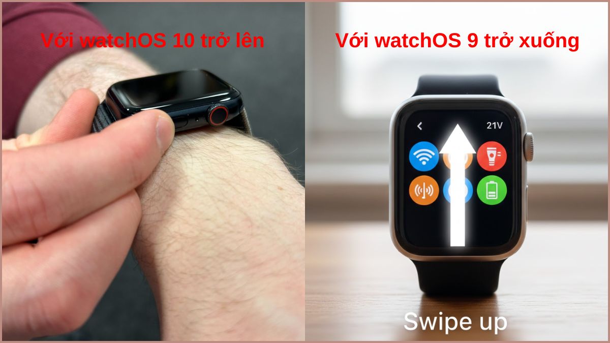 cách kiểm tra Xem mức Pin Apple Watch trên trung tâm điều khiển bước 2