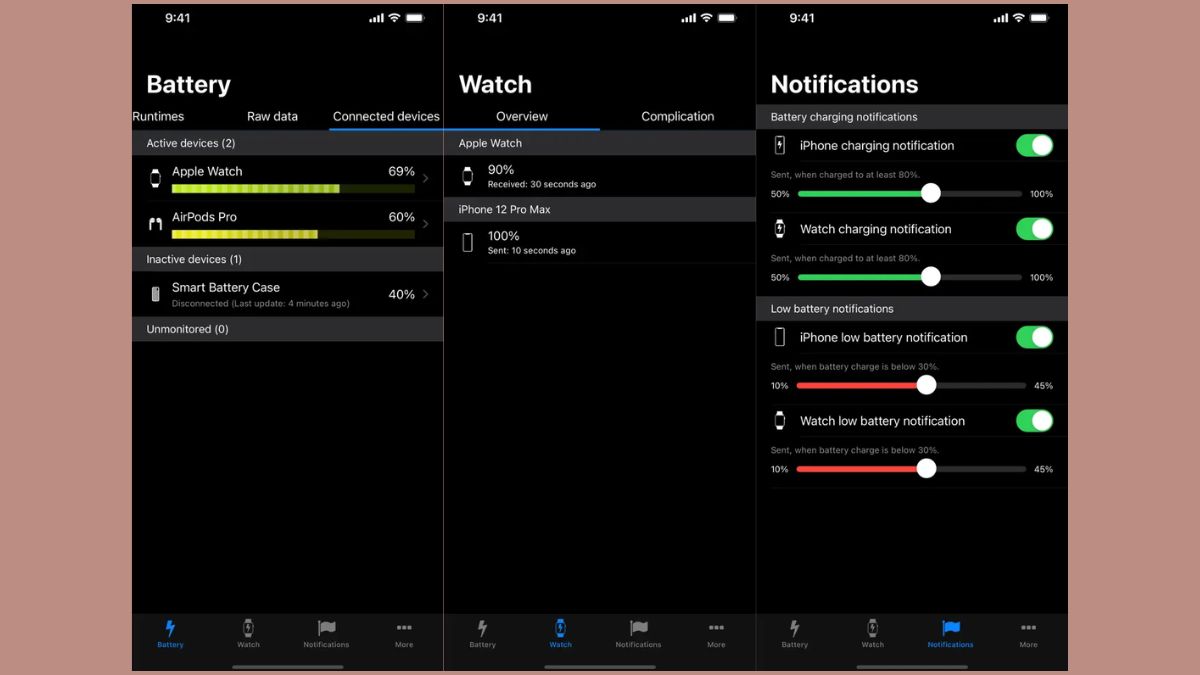 cách Kiểm tra Pin Apple Watch bằng phần mềm Battery Life