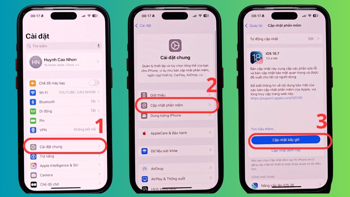 Cách khắc phục liệt màn hình iPhone cập nhật ios