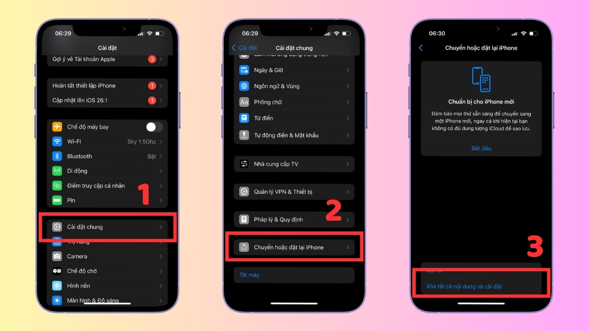 Cách khắc phục liệt màn hình iPhone khôi phục cài đặt gốc bước 1