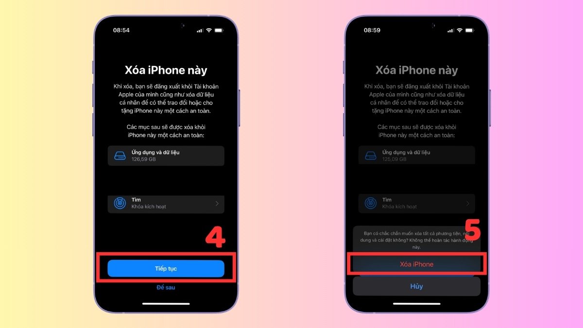 Cách khắc phục liệt màn hình iPhone khôi phục cài đặt gốc bước 4