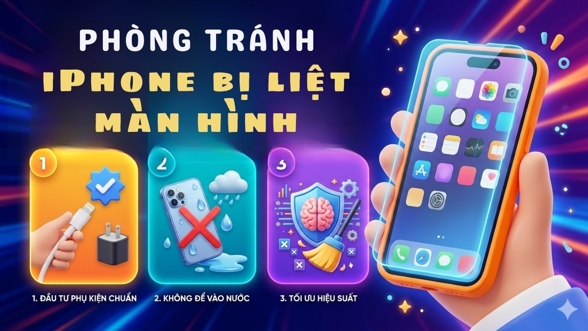 Cách phòng tránh iPhone bị liệt màn hình 