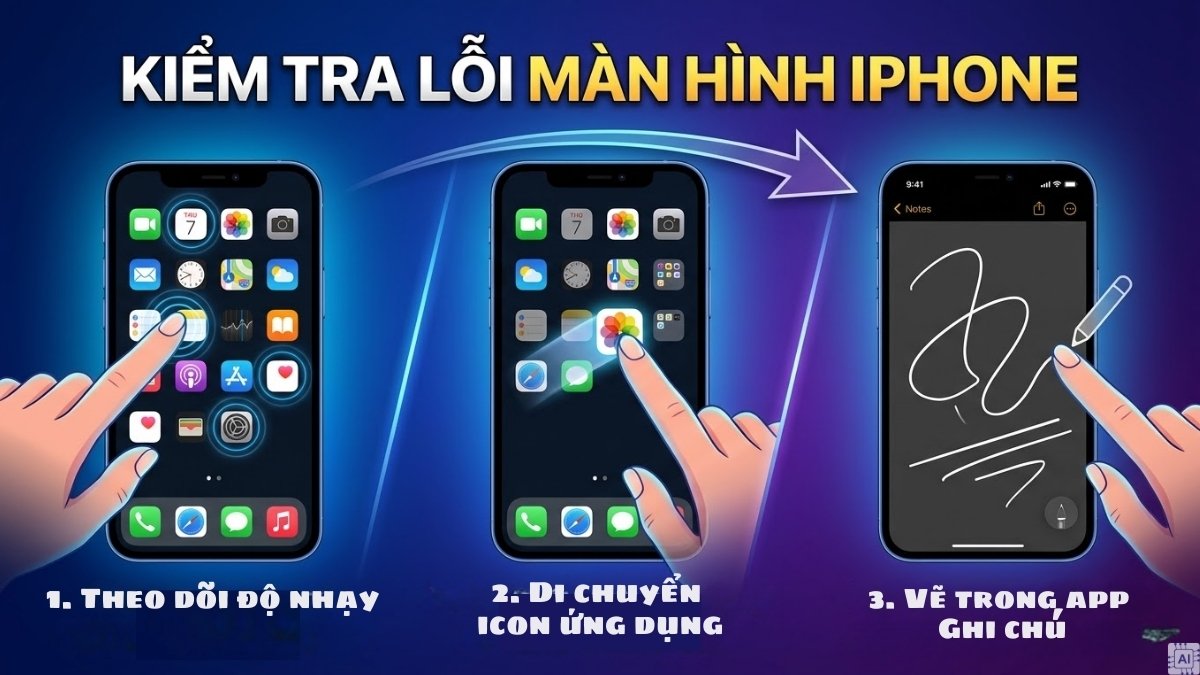 Cách kiểm tra iPhone có bị liệt màn hình không