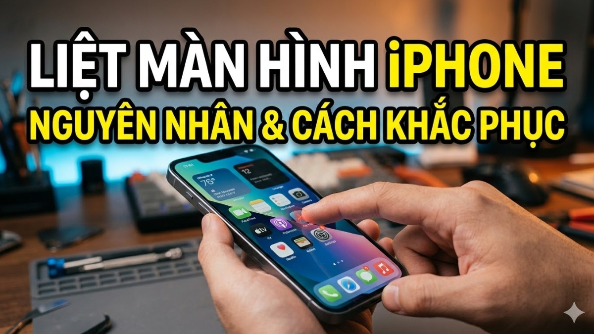Liệt màn hình iPhone: Nguyên nhân và cách khắc phục