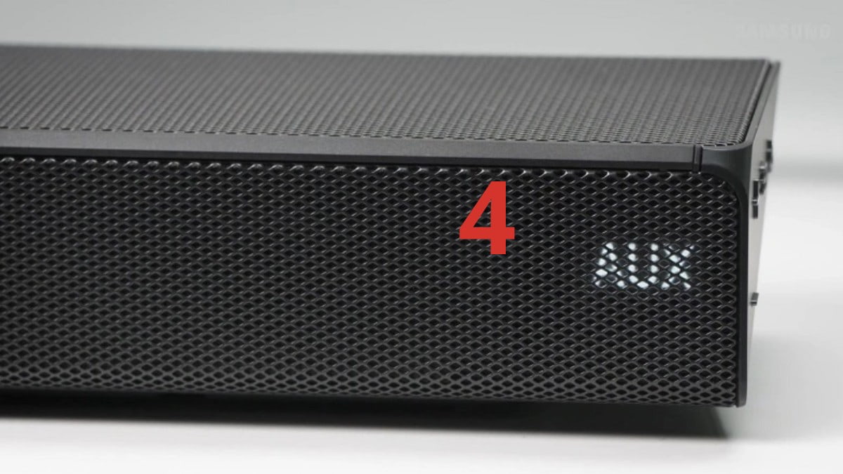 Loa Soundbar có hát karaoke được không Cách hát karaoke trên loa có trang bị cổng AUX bước 3