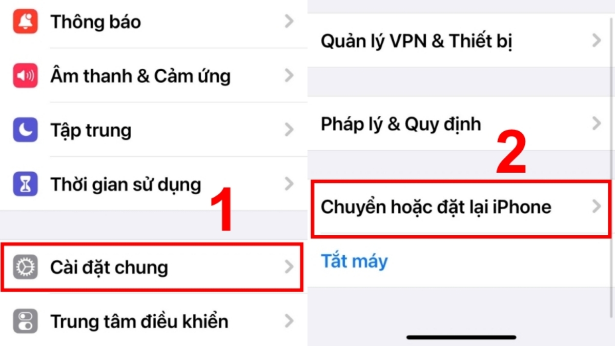 Cách khắc phục lỗi iPhone không nhận được Email đặt lại mặc định bước 2