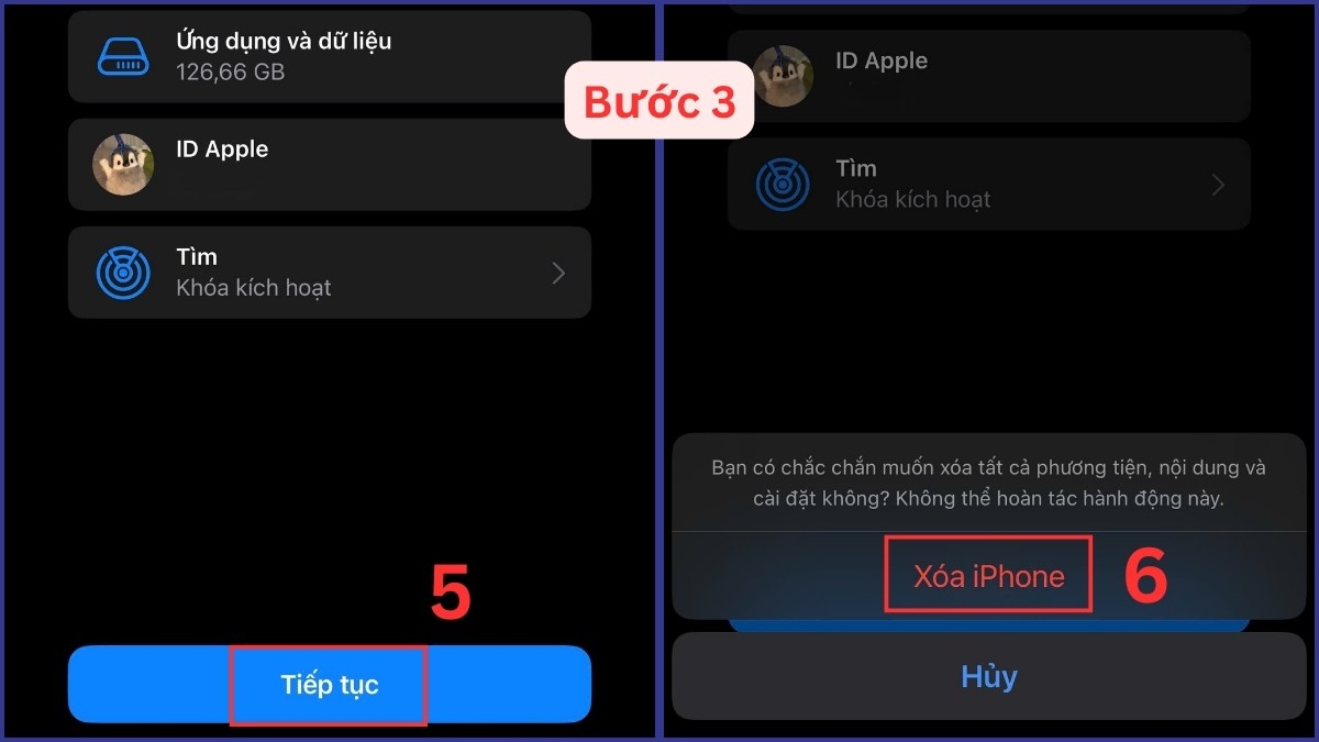 Cách khắc phục iPhone 13 Pro Max bị lỗi màn hình khôi phục cài đặt gốc bước 3