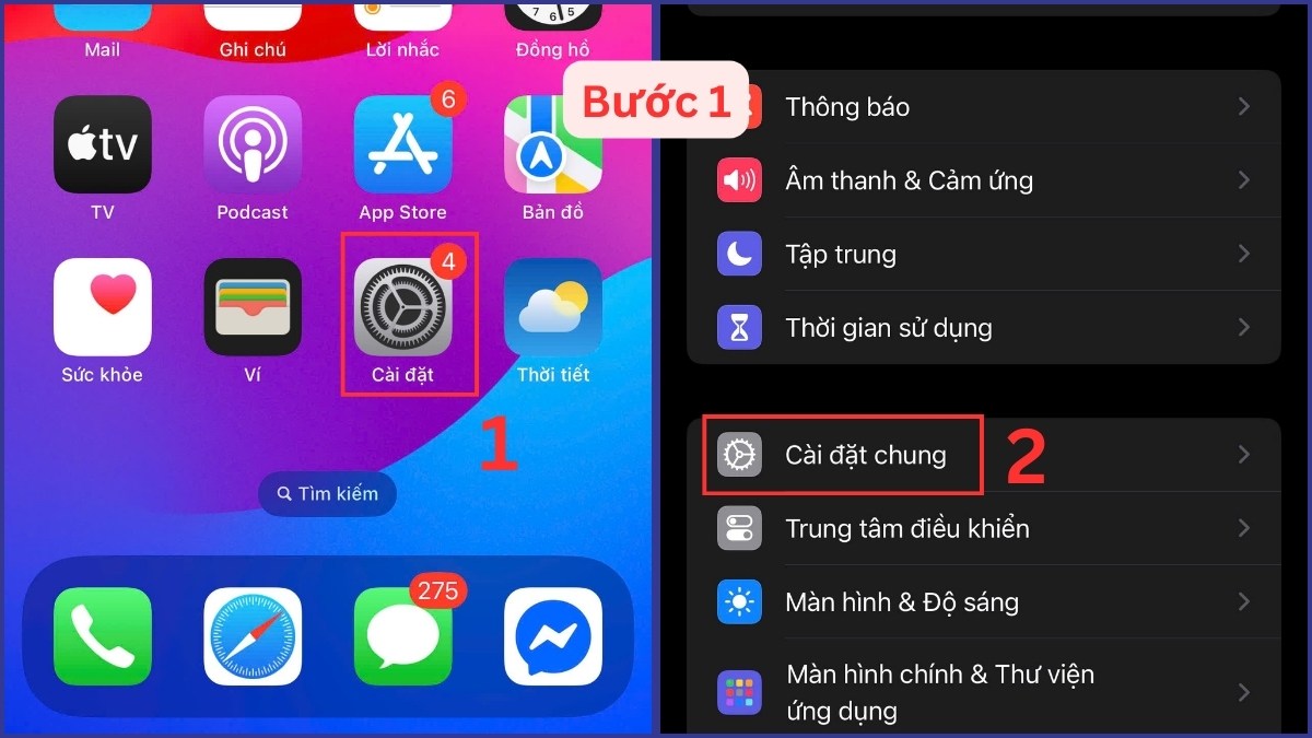 Cách khắc phục iPhone 13 Pro Max bị lỗi màn hình khôi phục cài đặt gốc bước 1