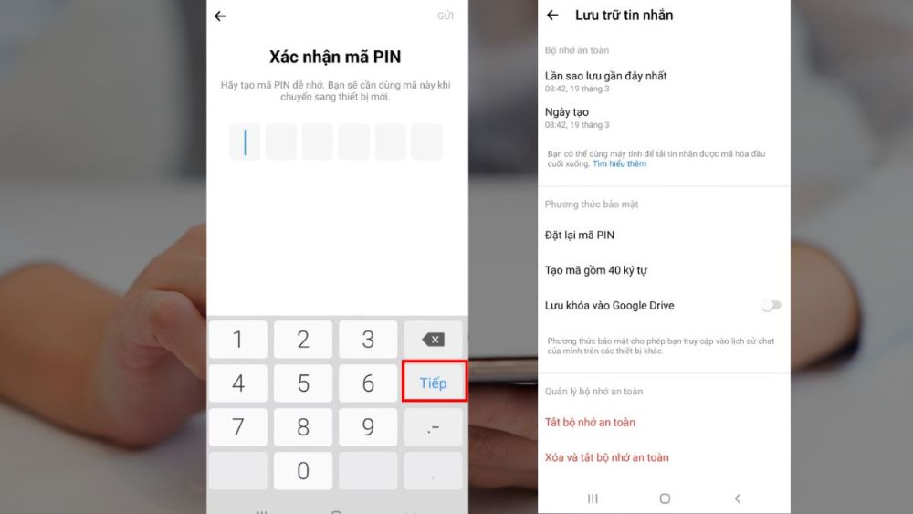Cách lấy lại mã PIN Messenger khi quên bước 3
