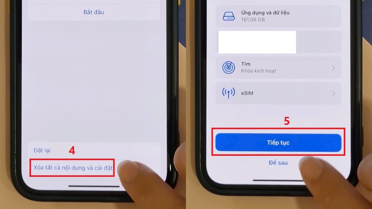 Cách khắc phục màn hình iPhone bị đốm đen khôi phục cài đặt gốc bước 2