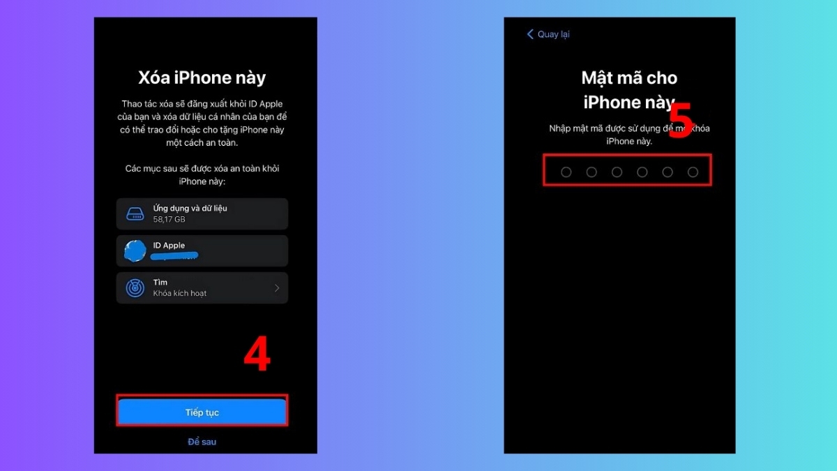 Cách sửa lỗi màn hình iPhone bị màu âm bản khôi phục cài đặt gốc bước 4