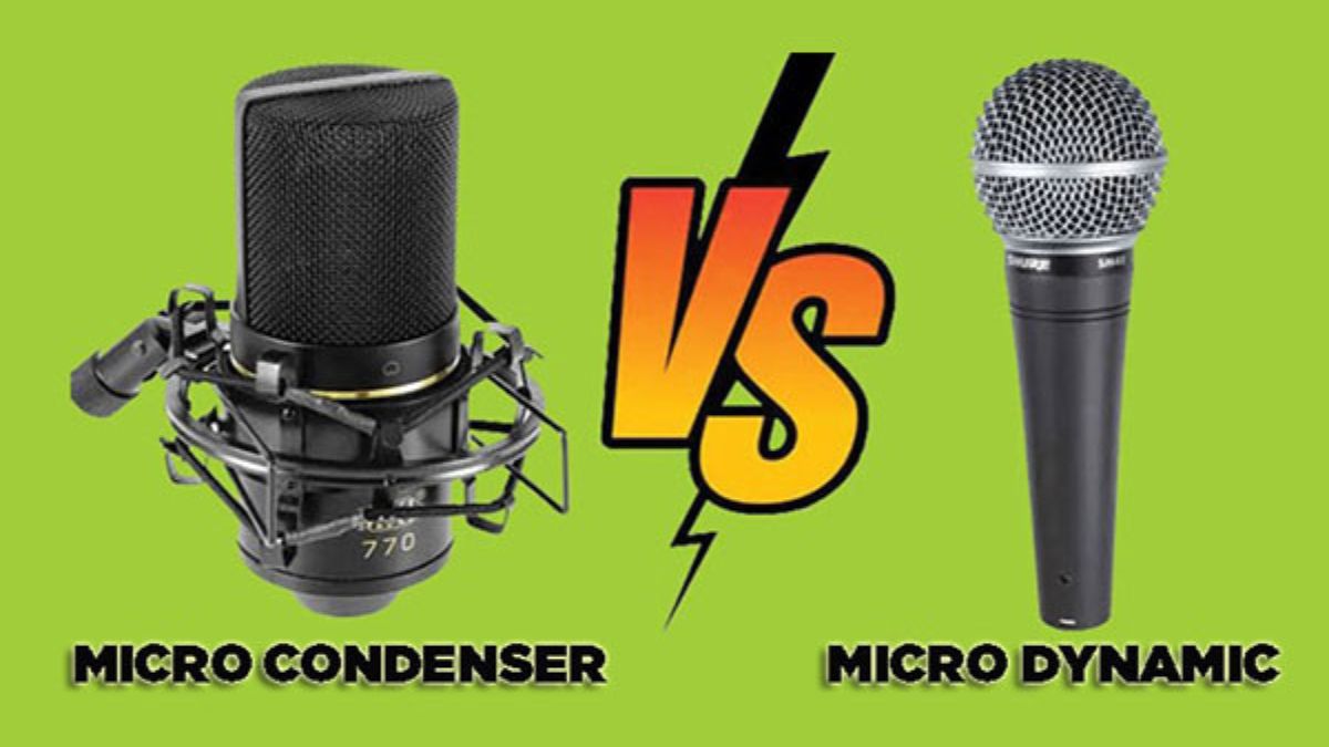 Phân biệt micro condenser và mic dynamic