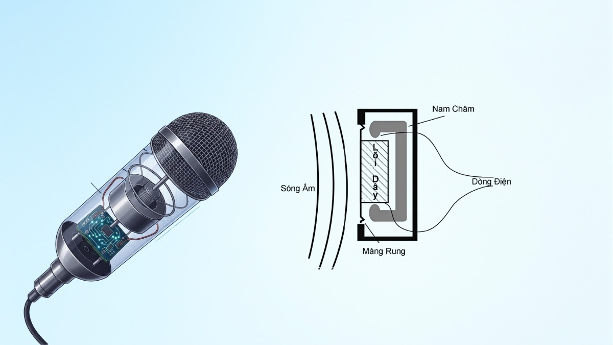 Cấu tạo của micro điện động là gì