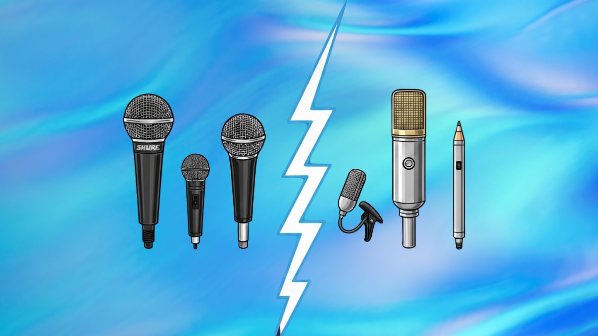 So sánh micro điện động (Dynamic) và micro tụ điện (Condenser)