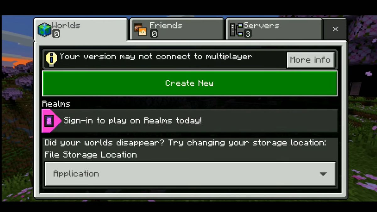 Cách chơi Minecraft 1.20 51 APK bước 1