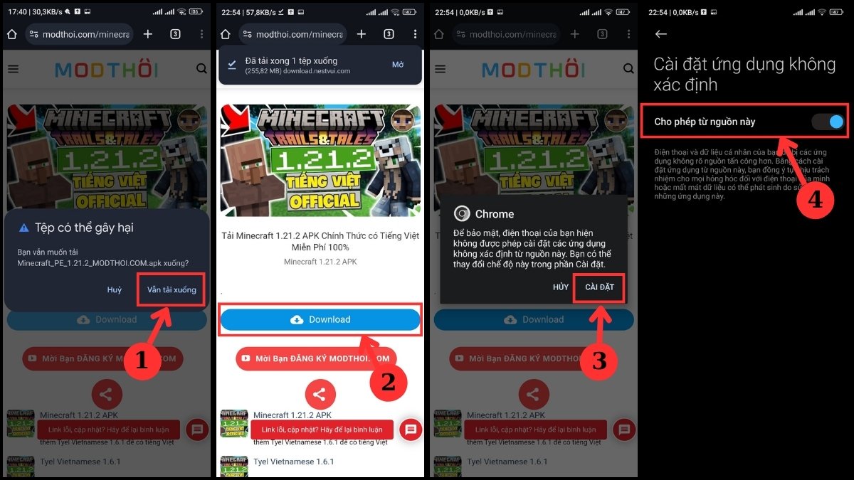 Cách tải Minecraft 1.21.2 APK bước 3