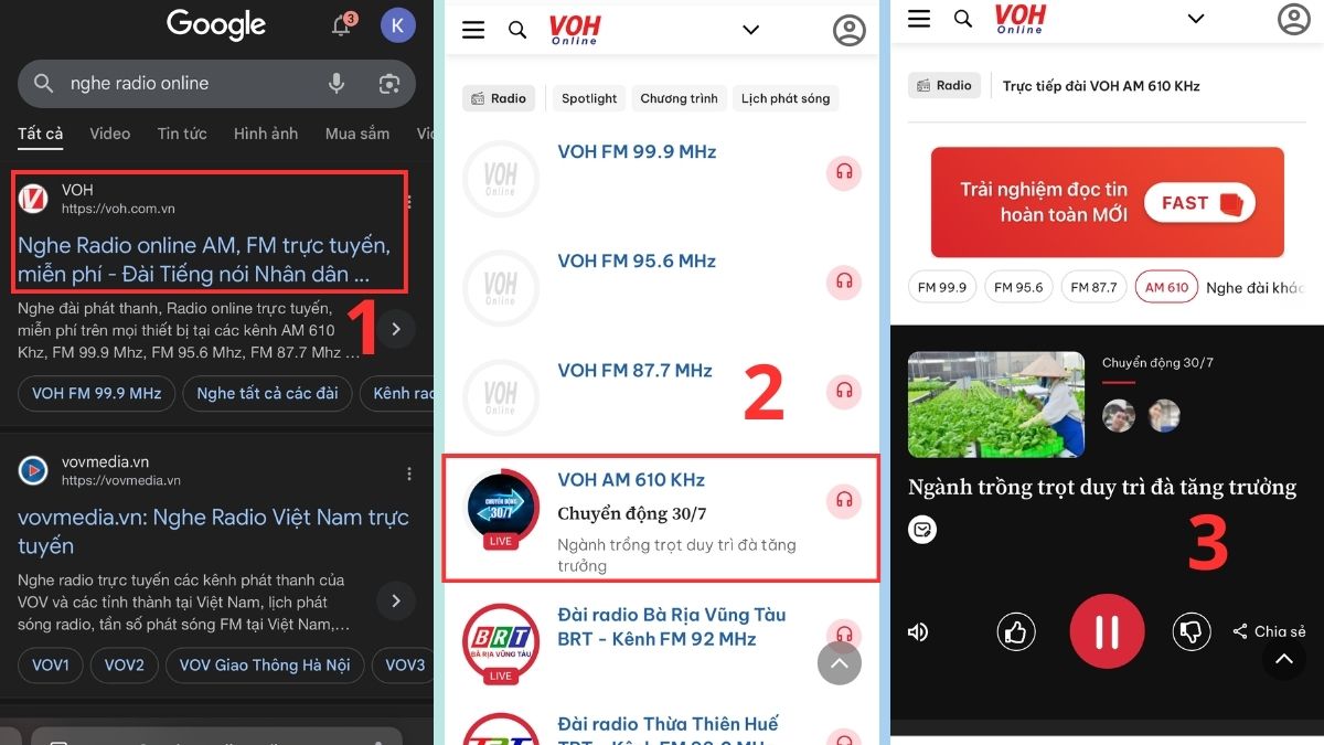 cách Nghe radio trên iPhone online bằng web