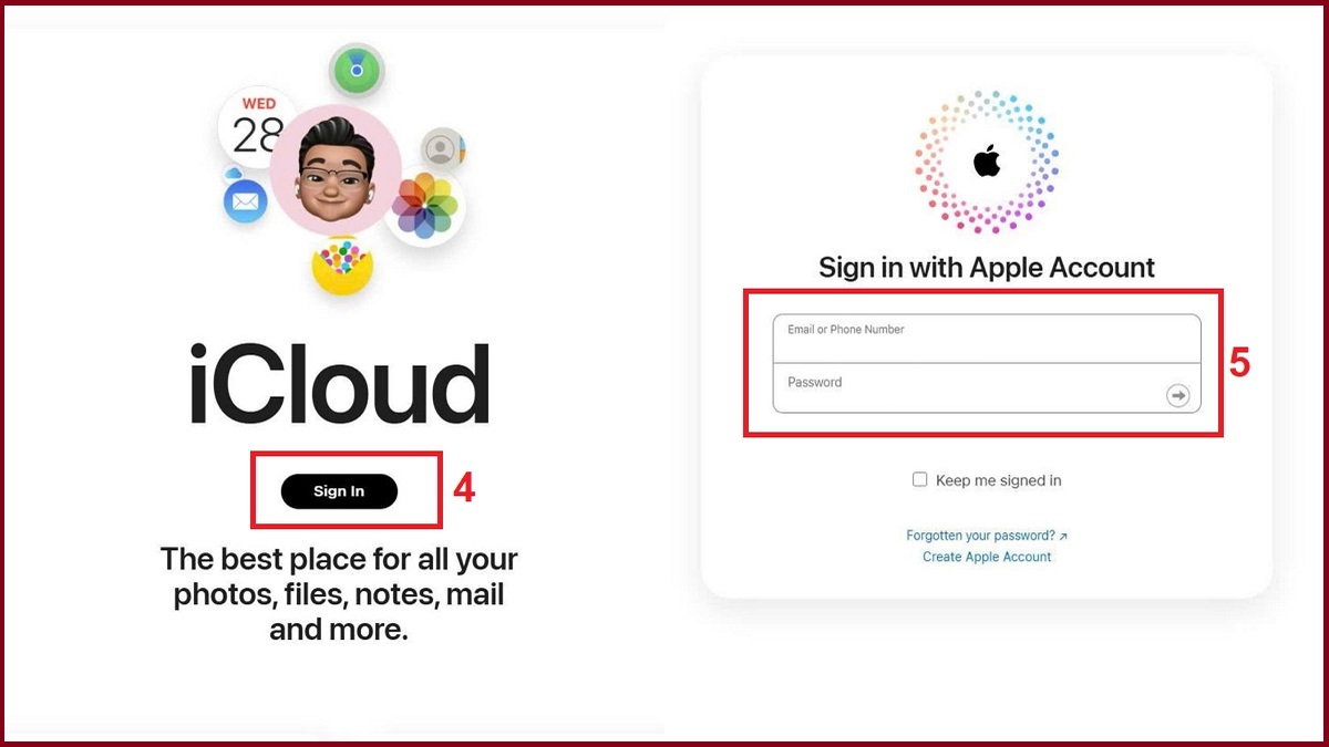 Cách nhập danh bạ từ Gmail vào iCloud trên iPhone bước 2