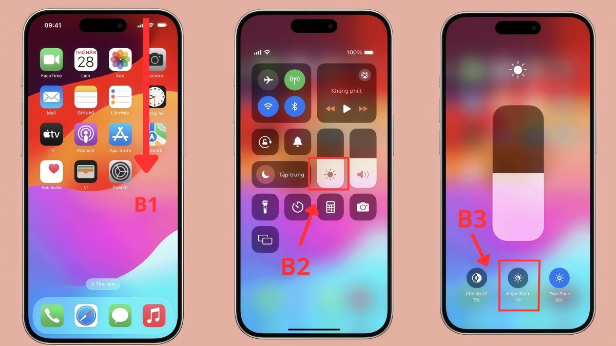 Cách bật tắt Night Shift trên điện thoại
