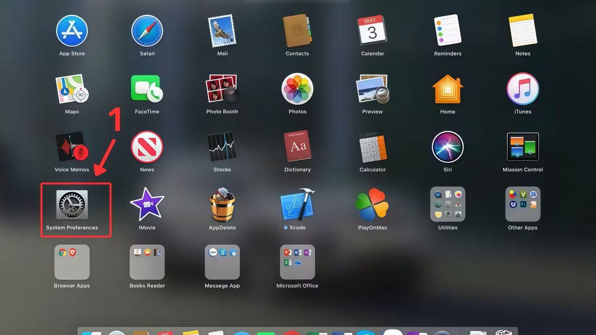 Cách sử dụng Night Shift trên máy tính bươc 1