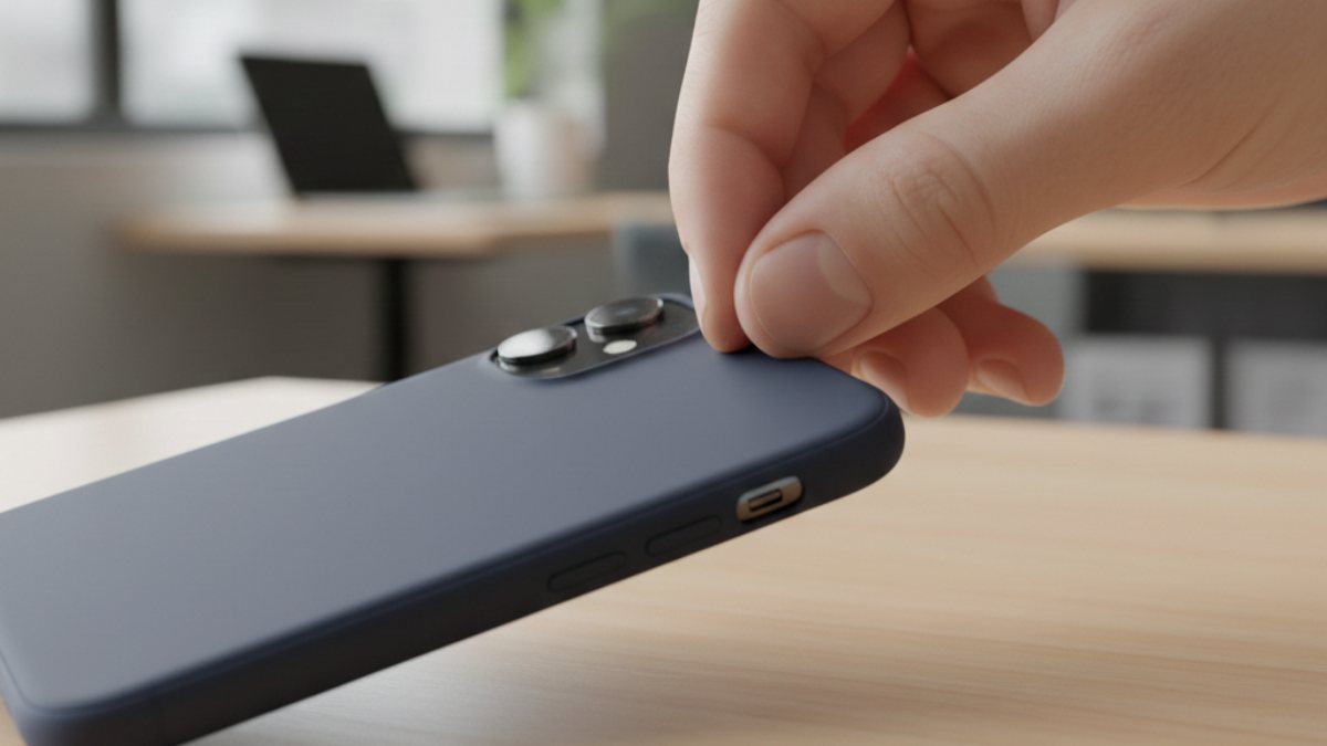 Cách khắc phục nút âm lượng iPhone bị lún  tháo ốp lưng