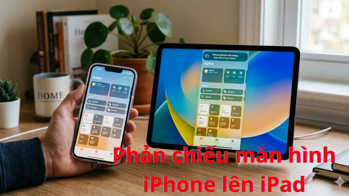 2 cách phản chiếu màn hình iPhone lên iPadphản chiếu màn hình iPhone lên iPad nhanh chóng
