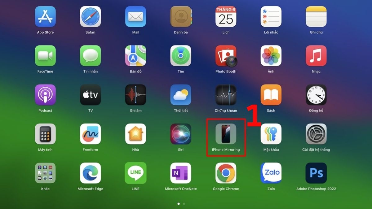 Cách phản chiếu màn hình iPhone lên Macbook bước 1