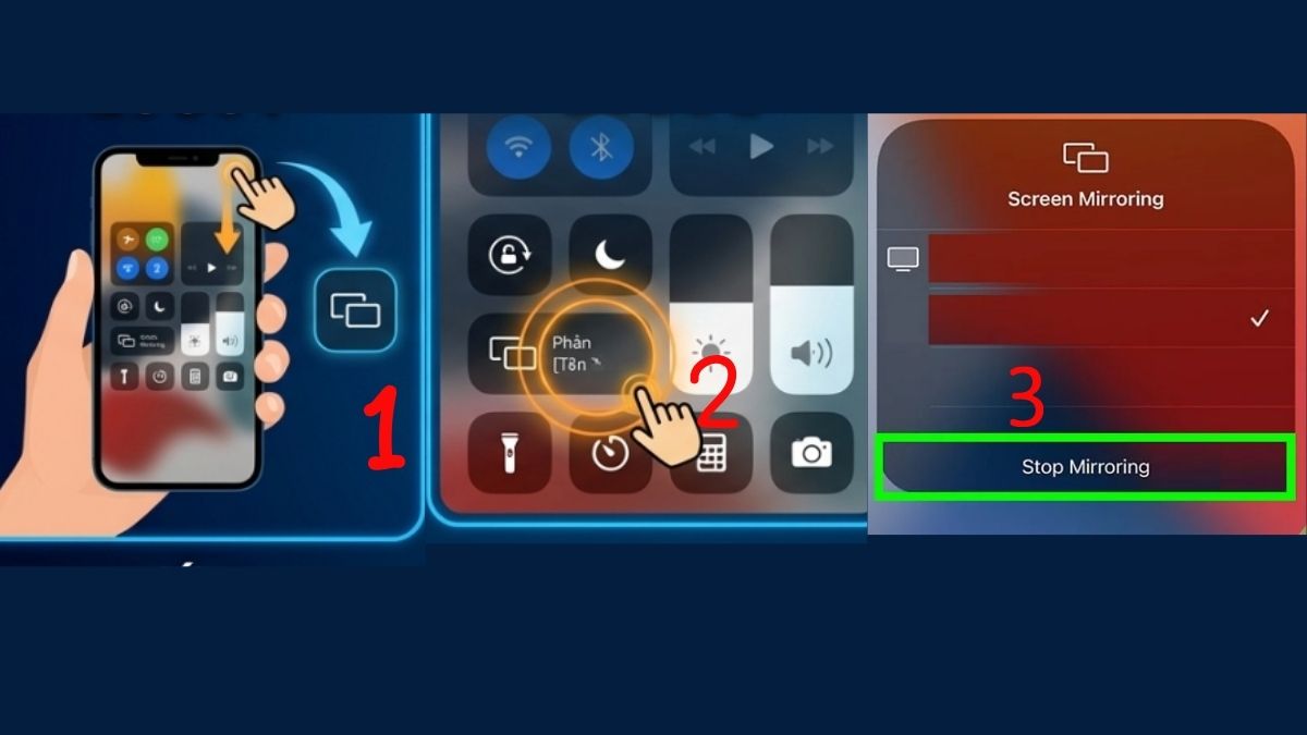 Cách tắt phản chiếu màn hình iPhone lên Macbook