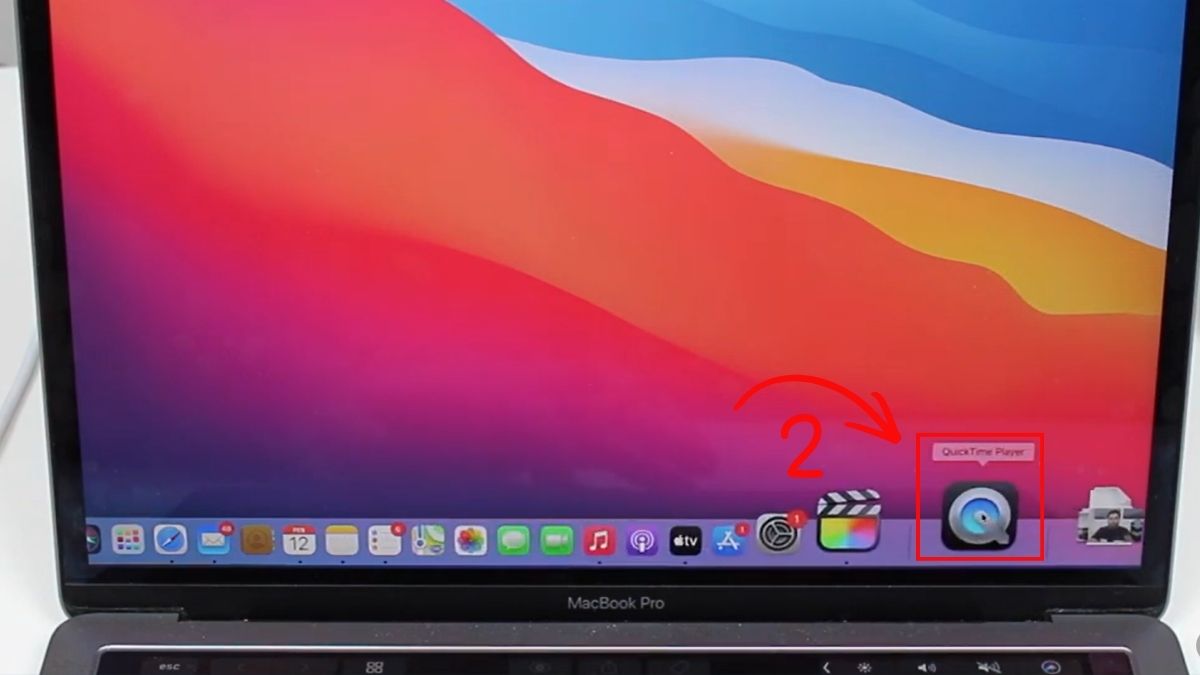 cách Phản chiếu màn hình iPhone lên MacBook bằng dây cáp USB bước 2