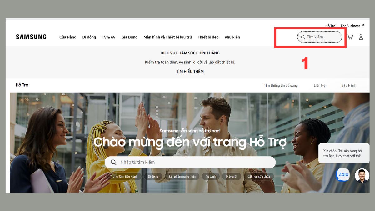 cách Reset loa thanh Samsung bằng phần mềm bước 1